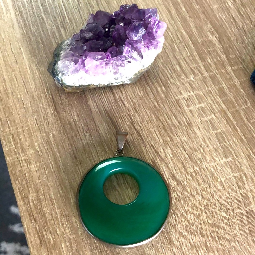 Earthbound trading company teal pendant